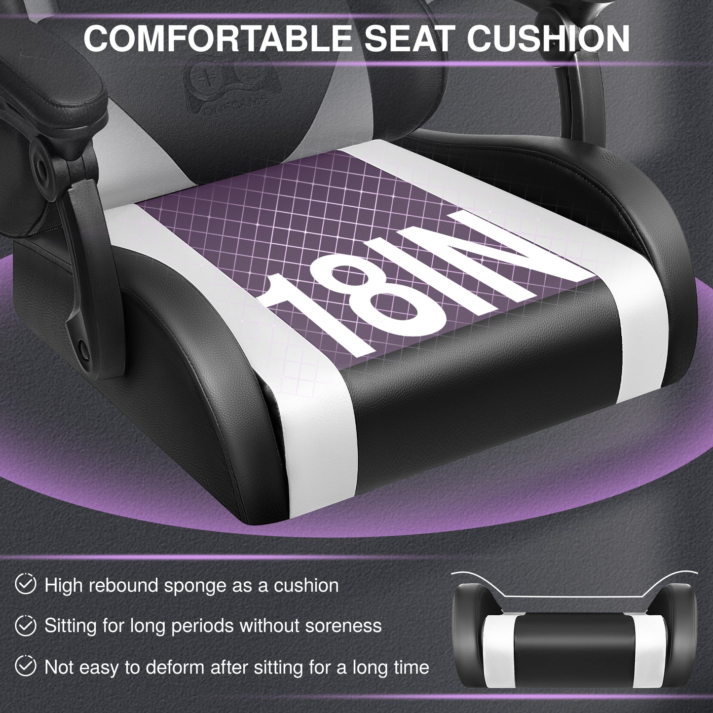 Ergonomic Gaming Chair with Linkage Armrest