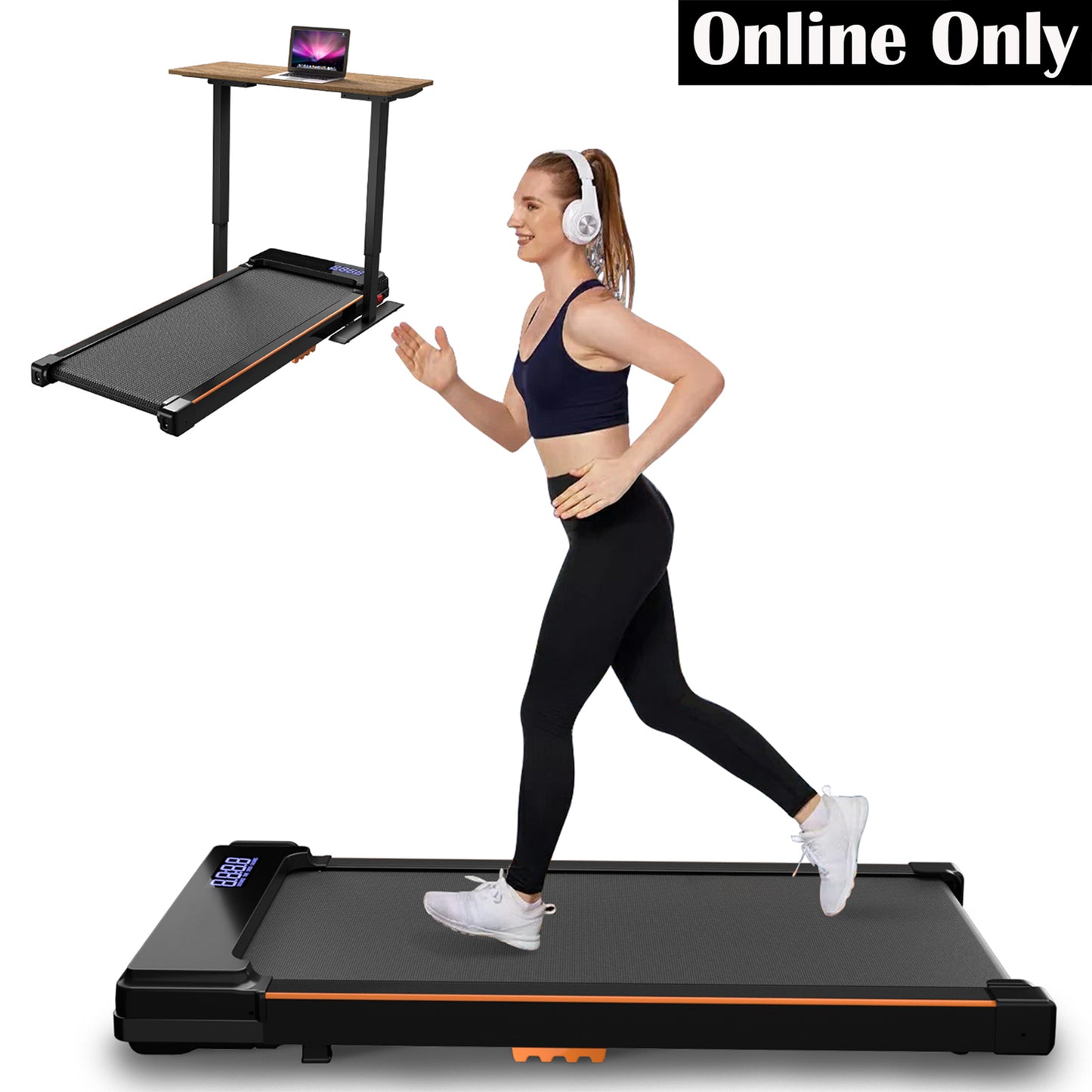Portable Under Desk Treadmill with Remote Control