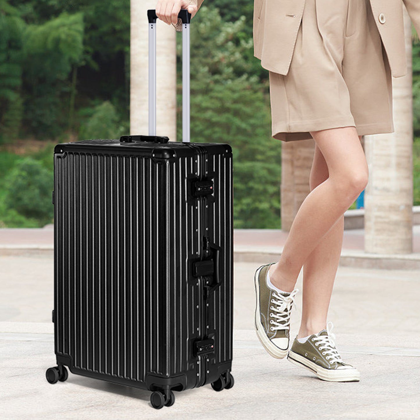 Lightweight ABS Suitcase with TSA Lock & Spinner Wheels