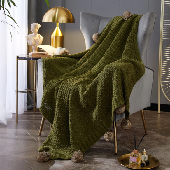 Dorsey Knitted Throw Blanket - Futu With . . .