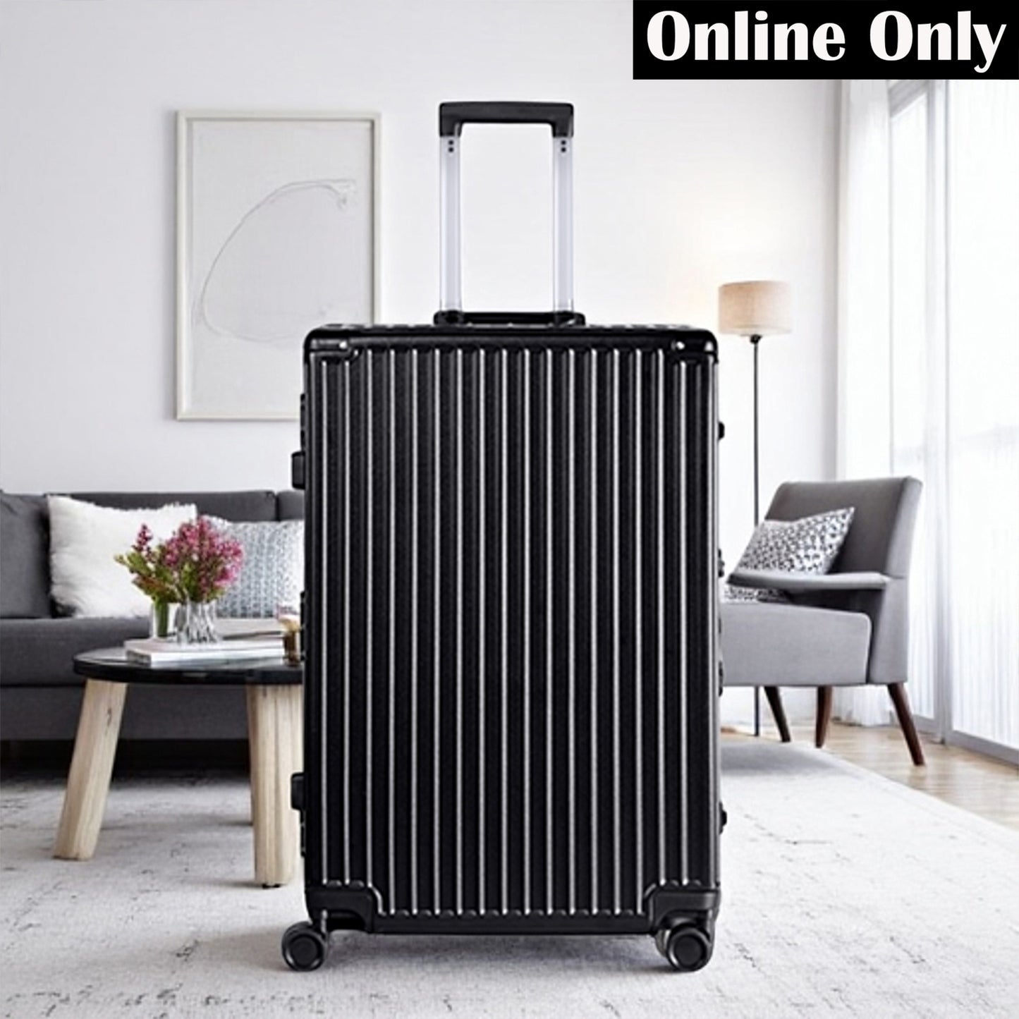 Lightweight ABS Suitcase with TSA Lock & Spinner Wheels