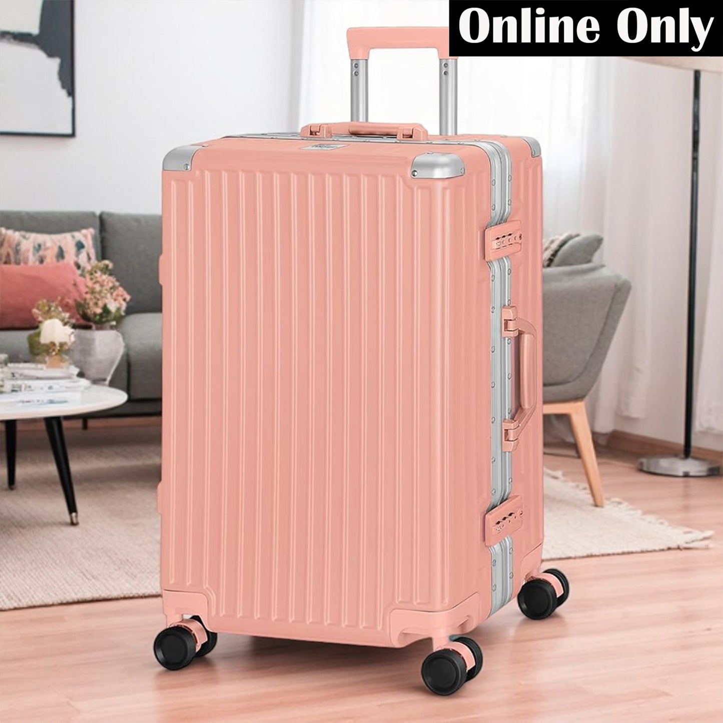 Lightweight ABS Suitcase with TSA Lock & Spinner Wheels