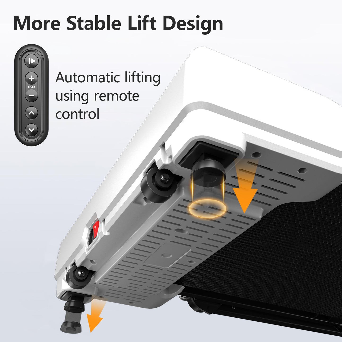 Electric Incline Walking Pad with Foldable Handrail