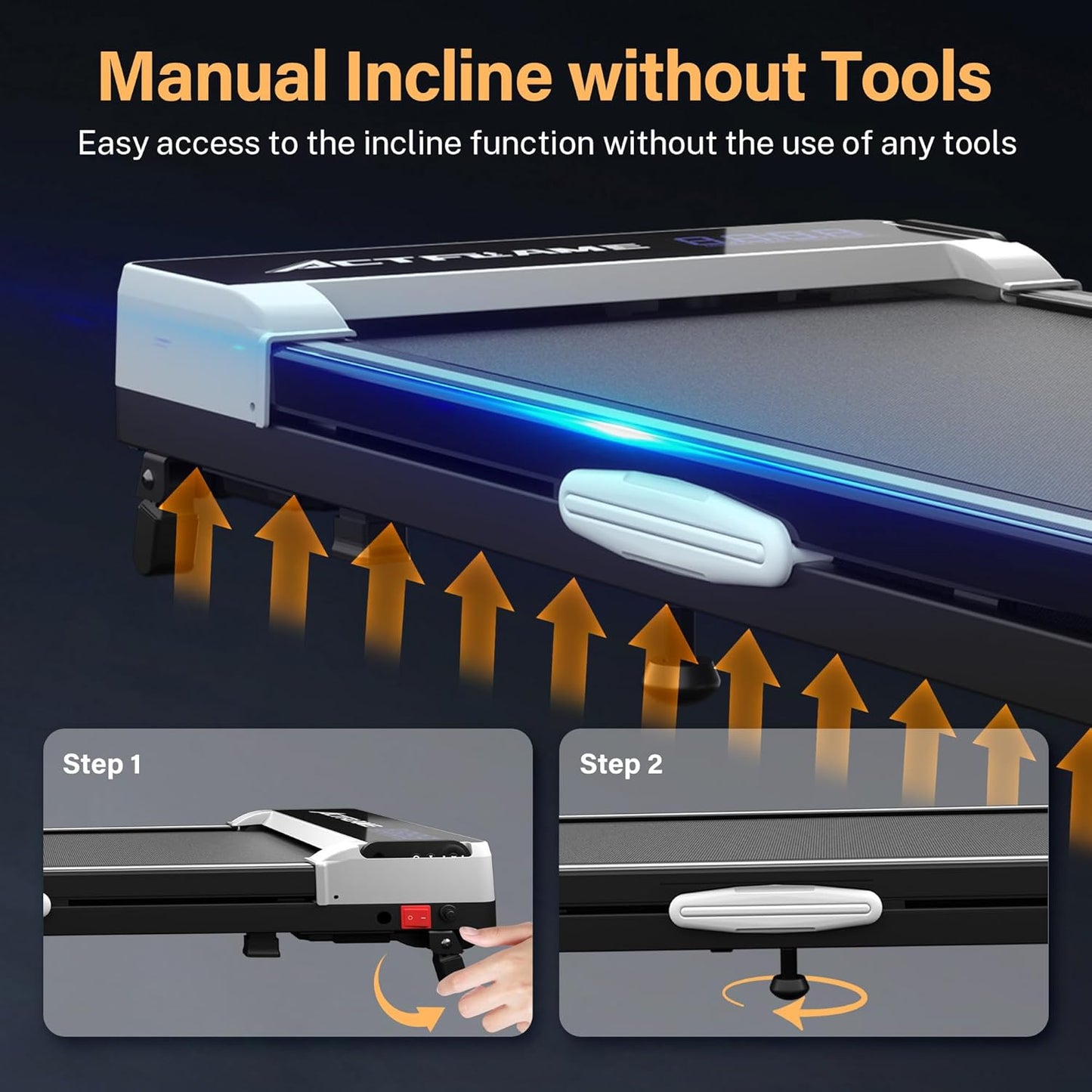 Incline Walking Pad Treadmill with Remote Control