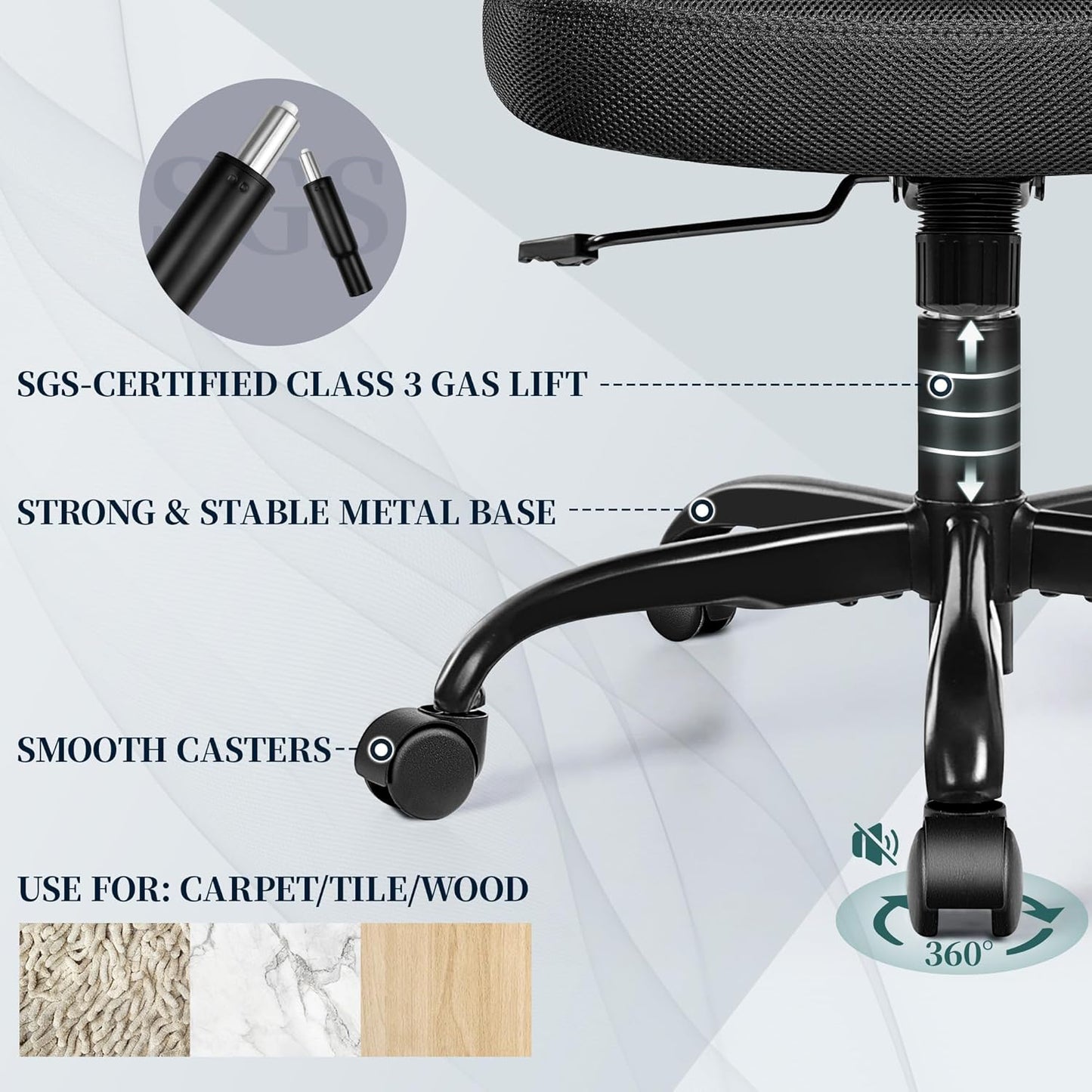 Ergonomic Mesh Office Chair with Flip Up Arms