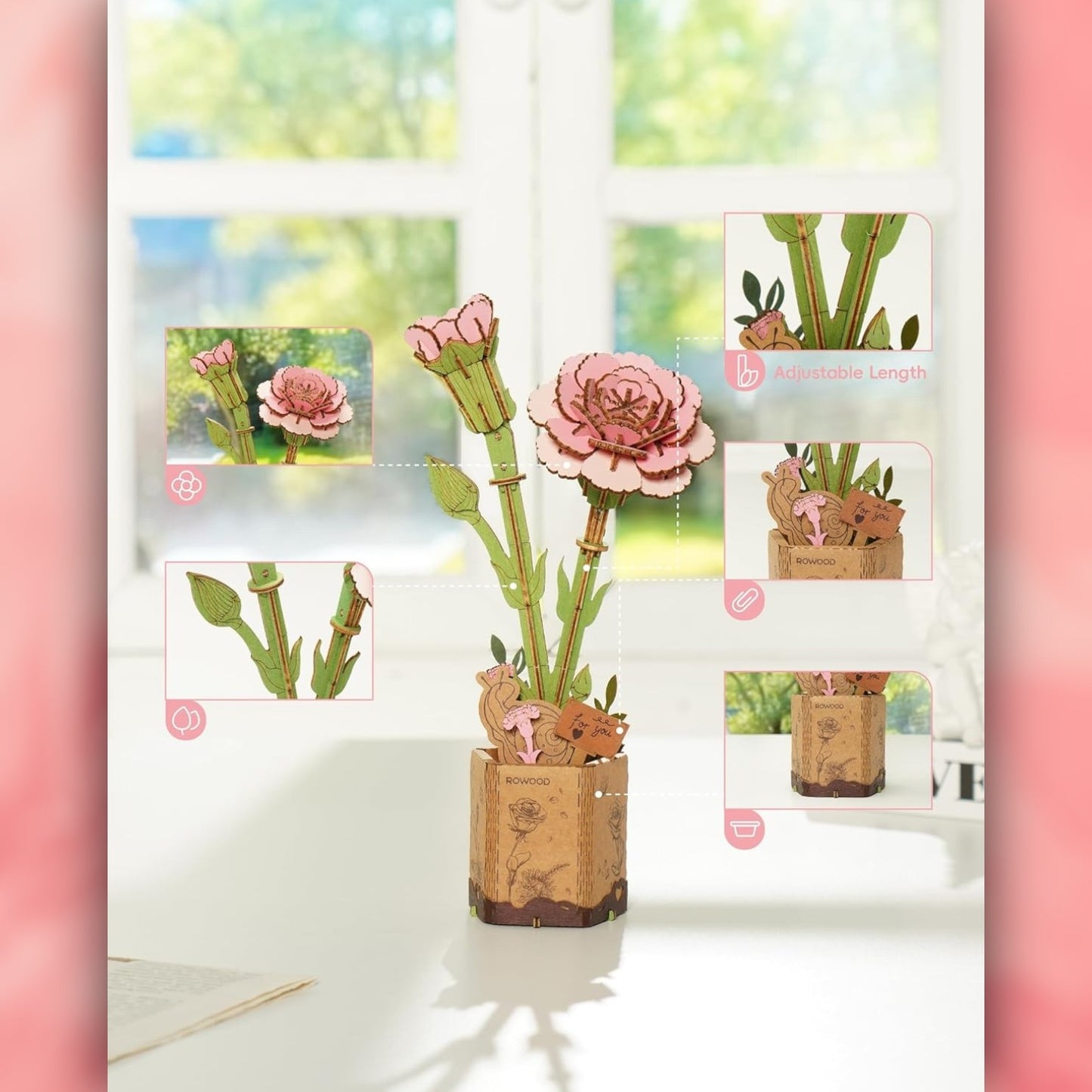 DIY Flower - Pink Carnation - Futu With . . .