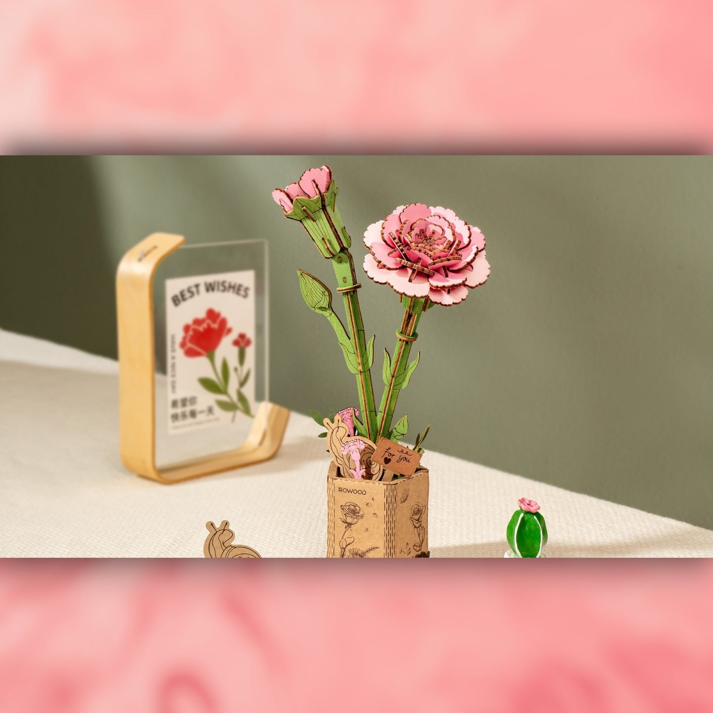 DIY Flower - Pink Carnation - Futu With . . .