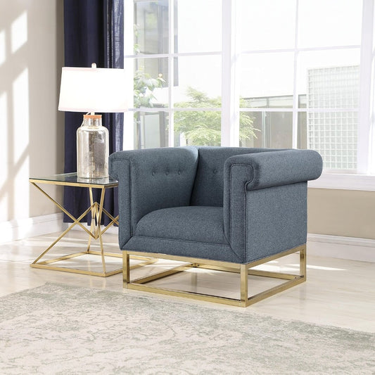Palmira Linen Club Chair - Futu With . . .