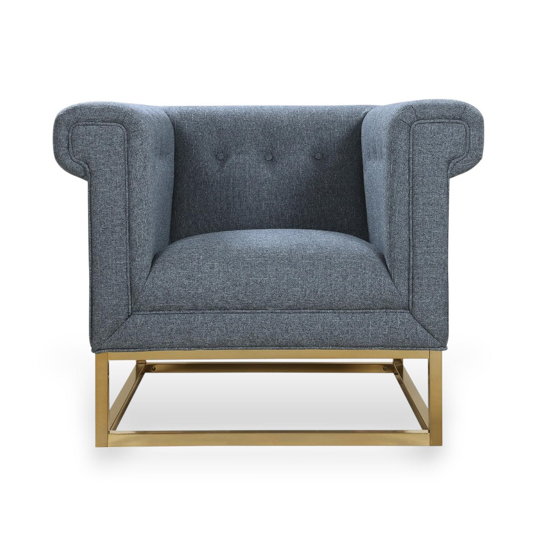 Palmira Linen Club Chair - Futu With . . .