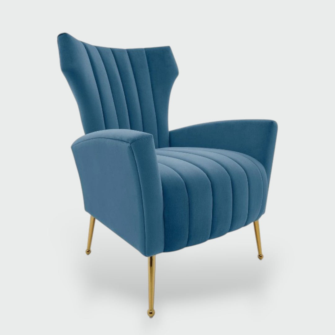 Kaylee Velvet Accent Chair - Futu With . . .