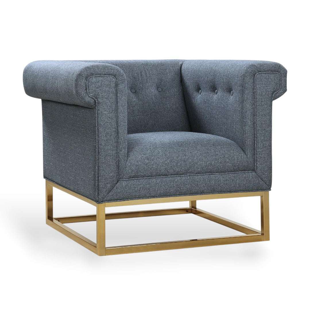 Palmira Linen Club Chair - Futu With . . .