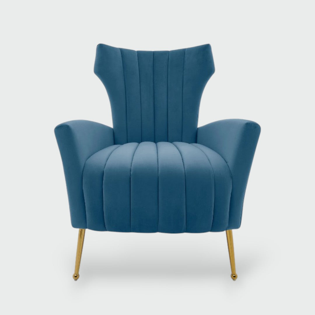 Kaylee Velvet Accent Chair - Futu With . . .