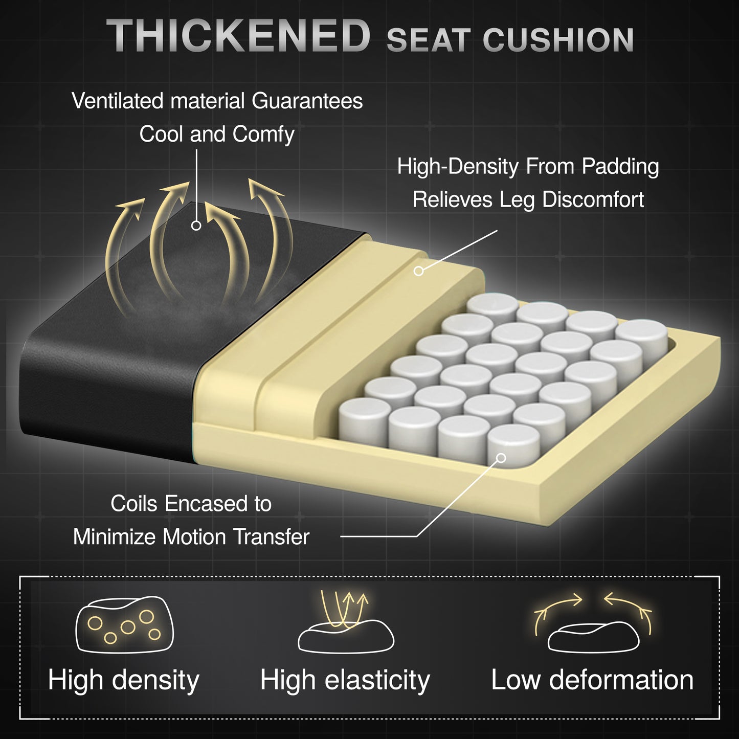 Reclining PU Leather Gaming Chair
