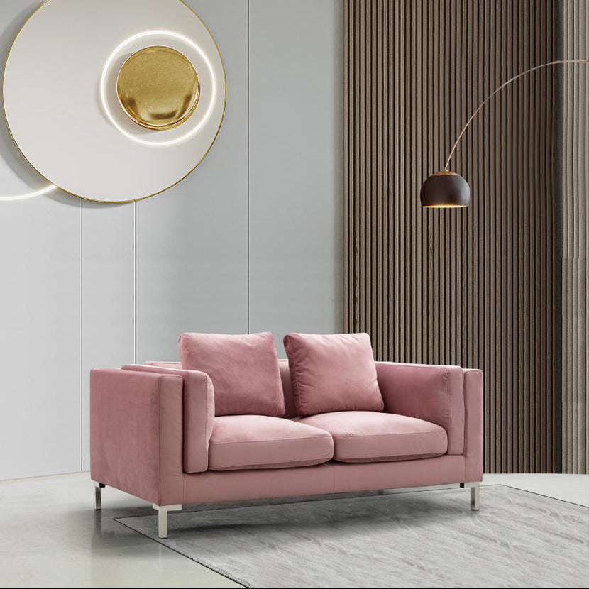 Everlie Velvet Loveseat Sofa - Futu With . . .