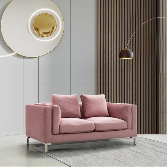 Everlie Velvet Loveseat Sofa - Futu With . . .