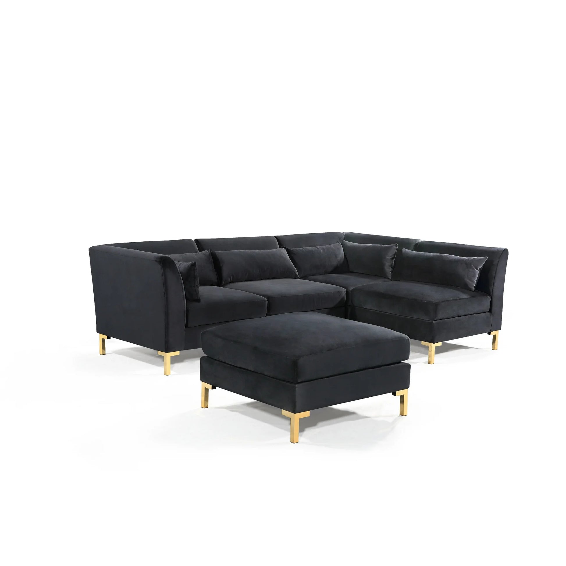Girardi Velvet Modular Sectional Sofa - Futu With . . .