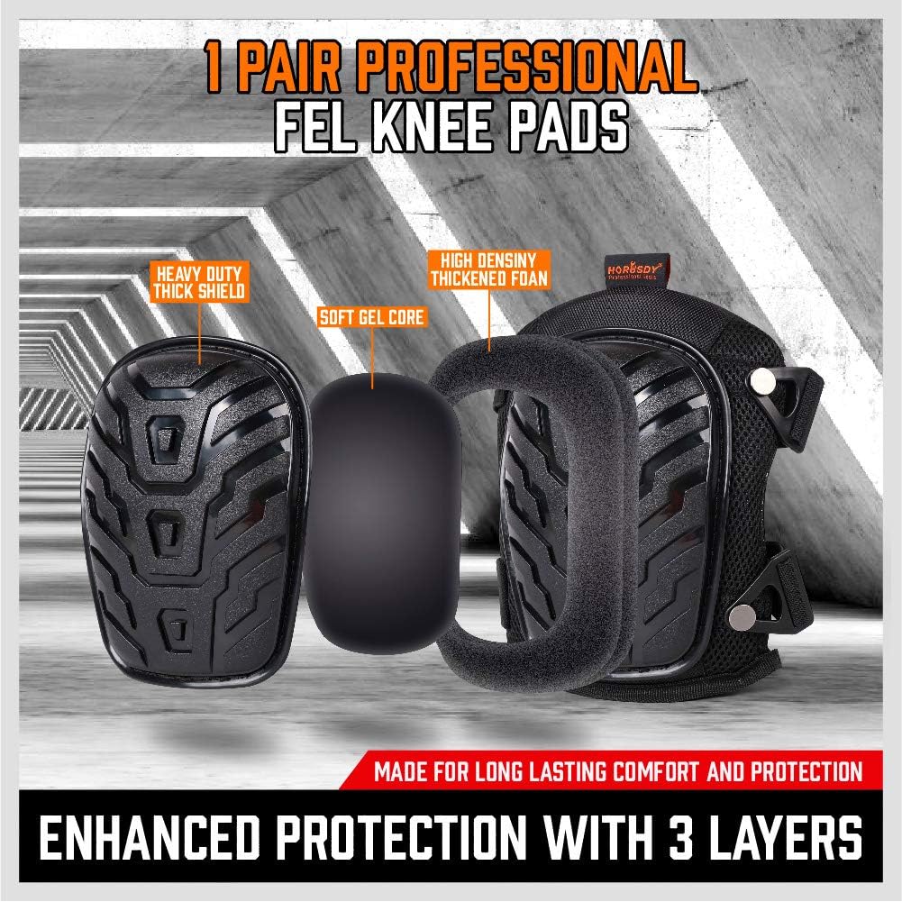 HORUSDY-1 Pair Professional Gel Knee Pads (SDY 97504) - Futu With . . .