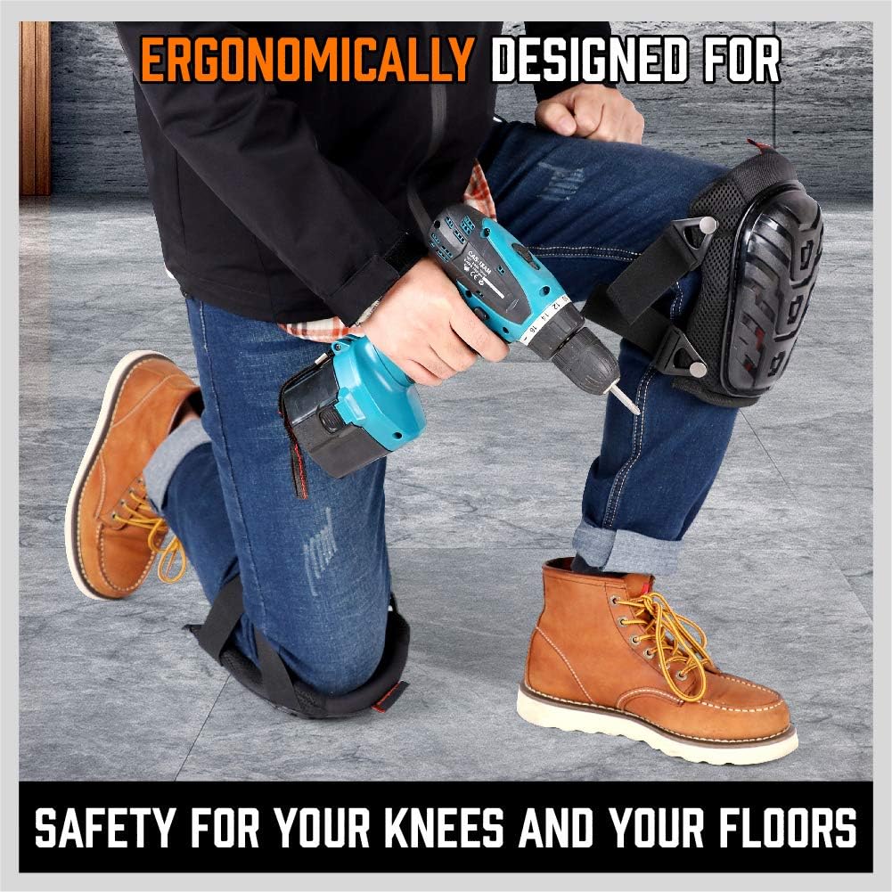 HORUSDY-1 Pair Professional Gel Knee Pads (SDY 97504) - Futu With . . .