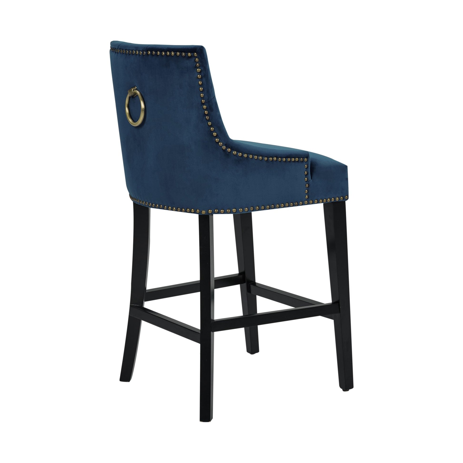 Leigh Velvet Counter Stool Chair - Futu With . . .