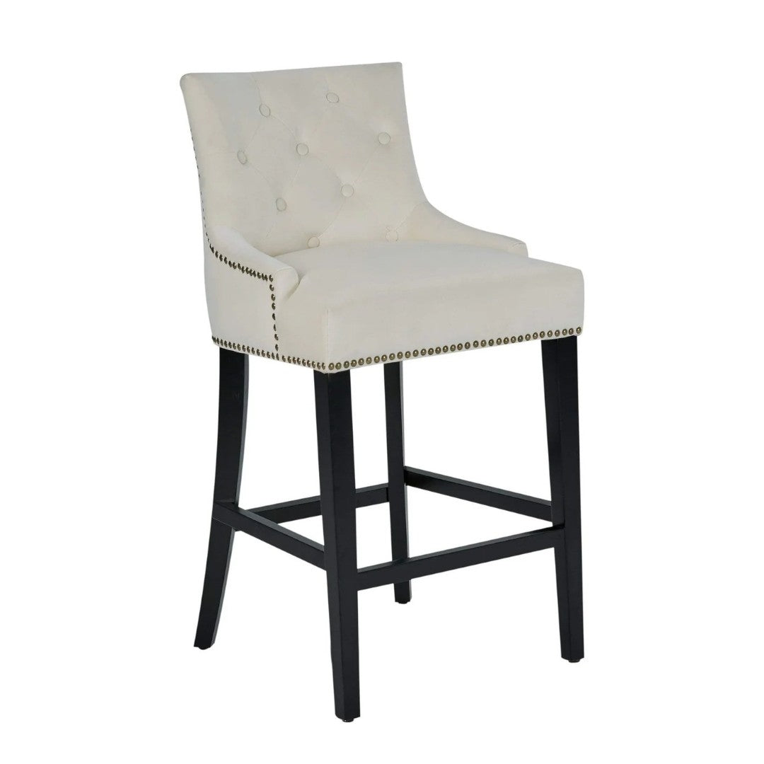 Leigh Velvet Counter Stool Chair - Futu With . . .