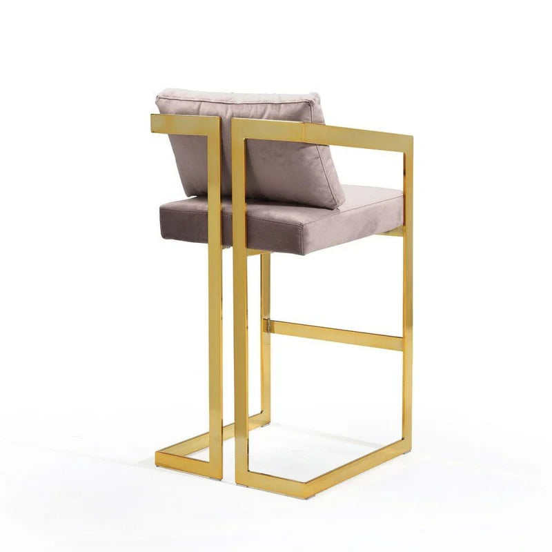 Lola Velvet Counter Stool Chair - Futu With . . .
