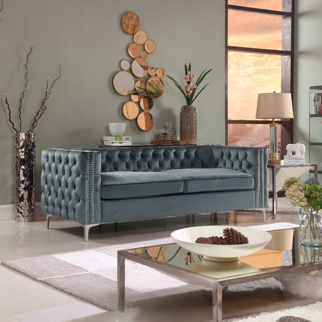 Monet Velvet Sofa - Futu With . . .