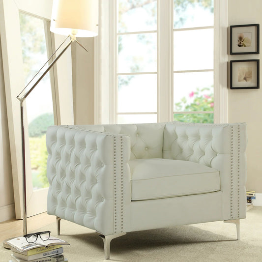 Monet PU Leather Club Chair - Futu With . . .