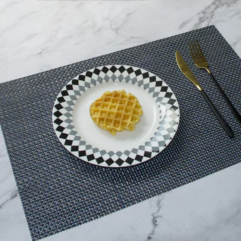 Rectangular Faux Bamboo PVC Placemats - Futu With . . .
