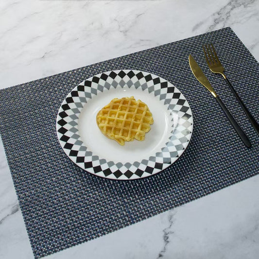 Rectangular Faux Bamboo PVC Placemats - Futu With . . .