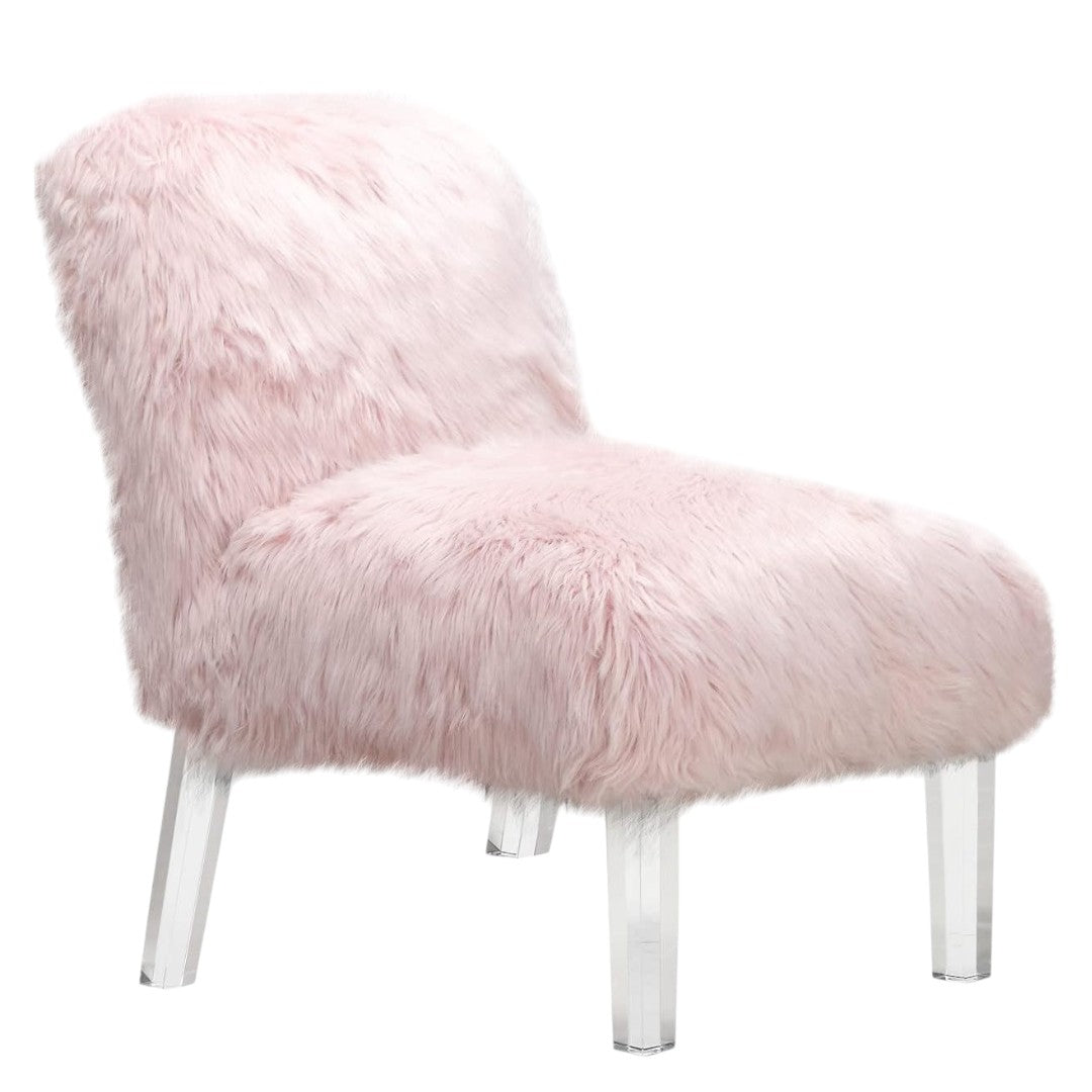 Fabio Faux Fur Accent Chair - Futu With . . .