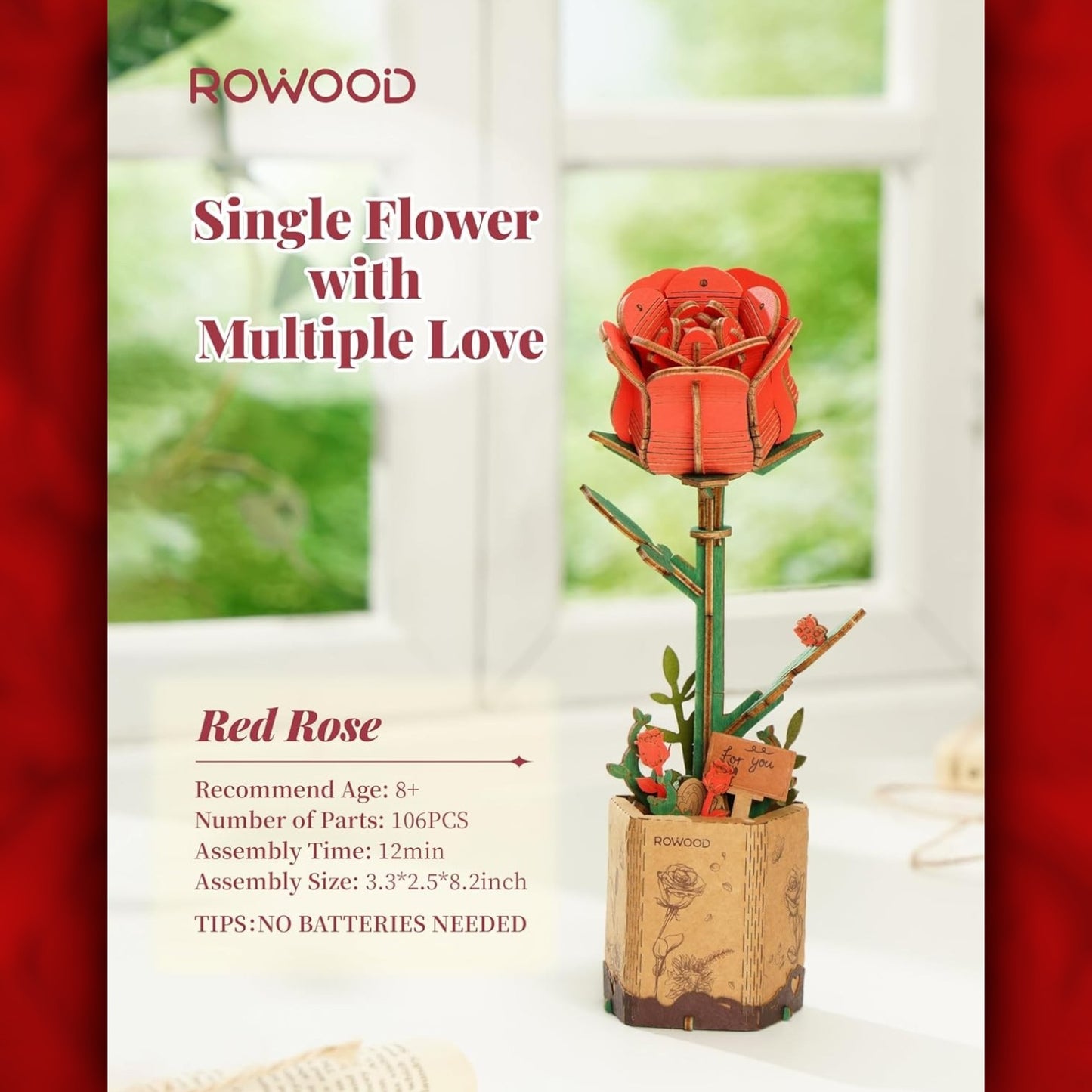DIY Flower - Red Rose - Futu With . . .