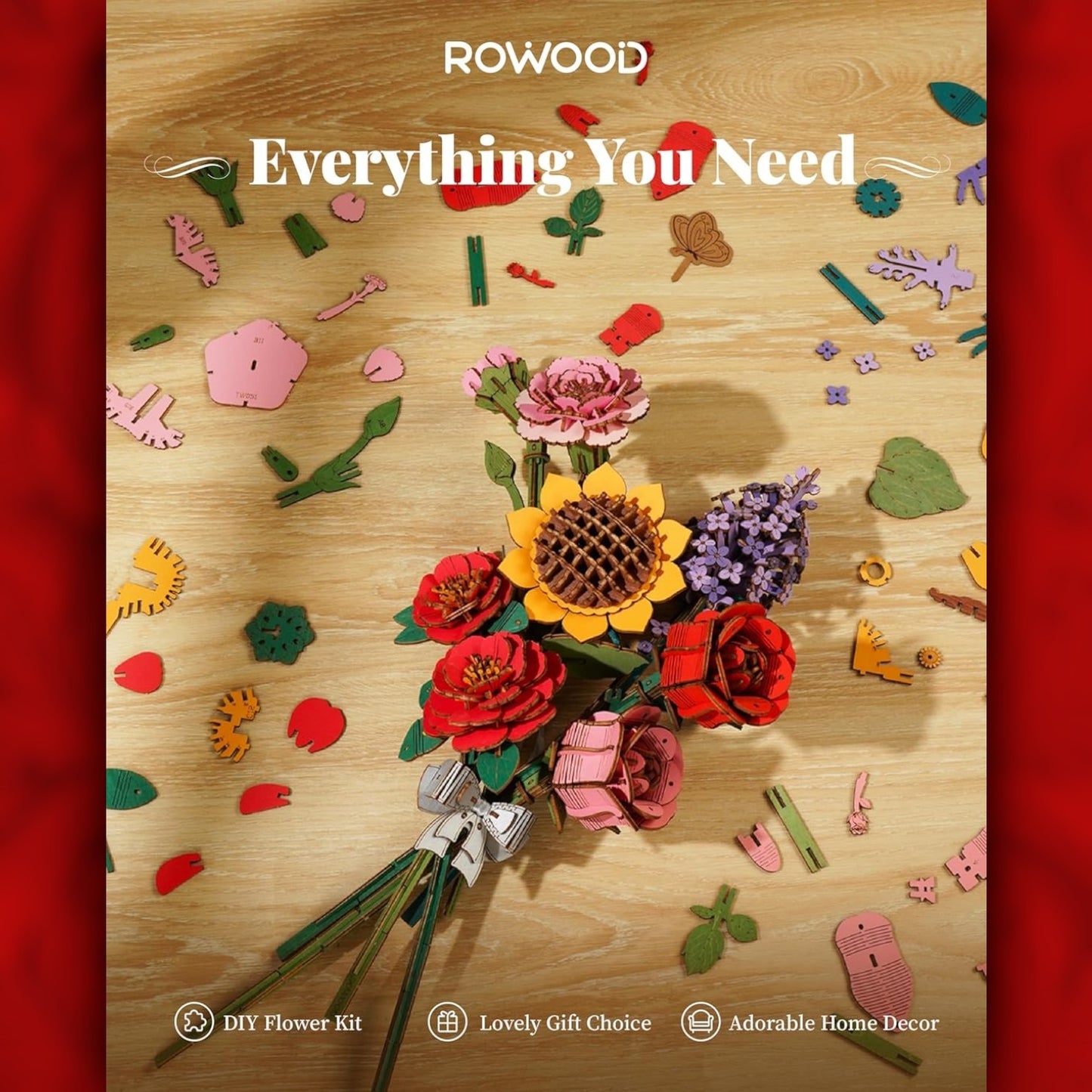 DIY Flower - Red Rose - Futu With . . .