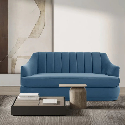 Rosa Velvet Loveseat Sofa - Futu With . . .