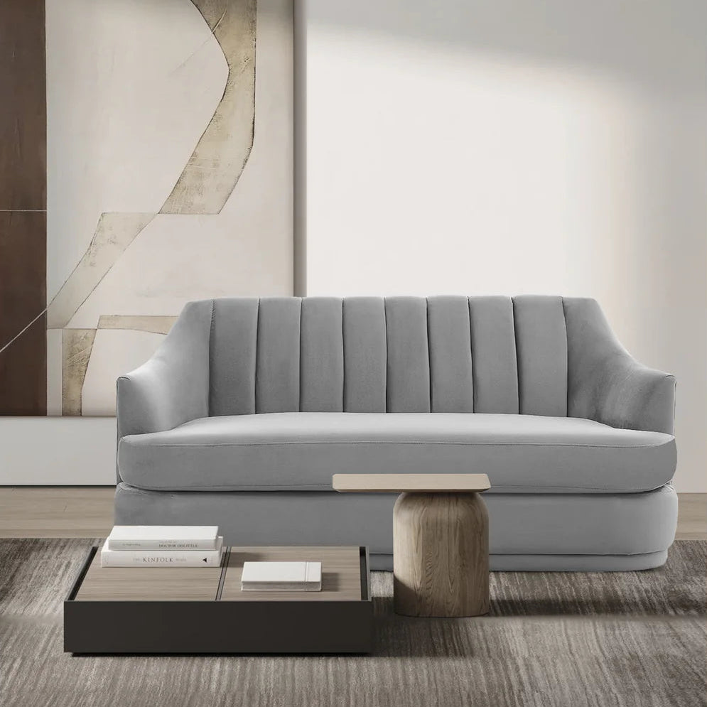Rosa Velvet Loveseat Sofa - Futu With . . .