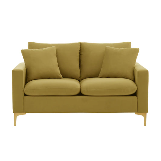 Roxi Velvet Upholstered Loveseat Sofa - Futu With . . .