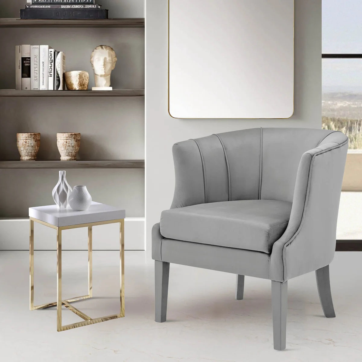 Sloane Velvet Accent Chair - Futu With . . .
