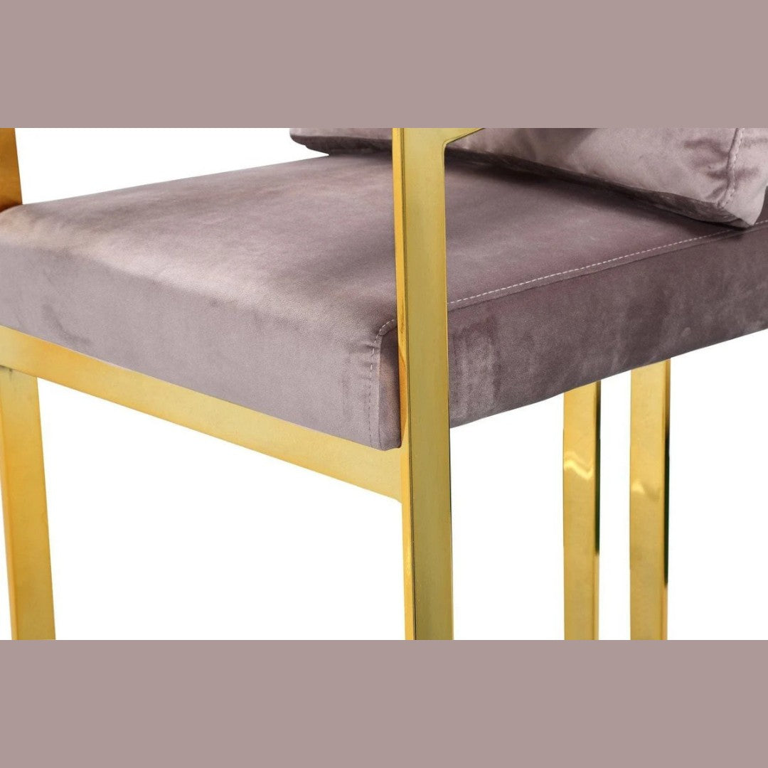 Lola Velvet Counter Stool Chair - Futu With . . .