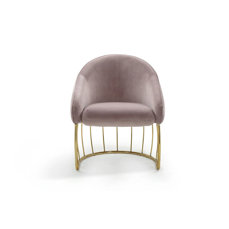 Vivienne Velvet Accent Chair - Futu With . . .