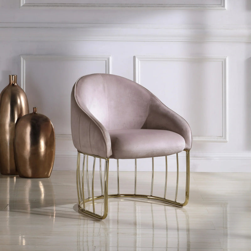 Vivienne Velvet Accent Chair - Futu With . . .