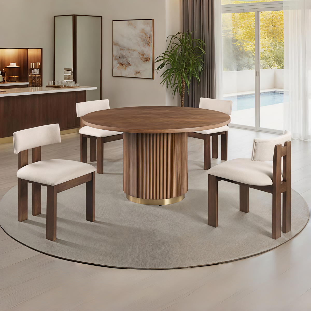 Frascona Brown Dining Set