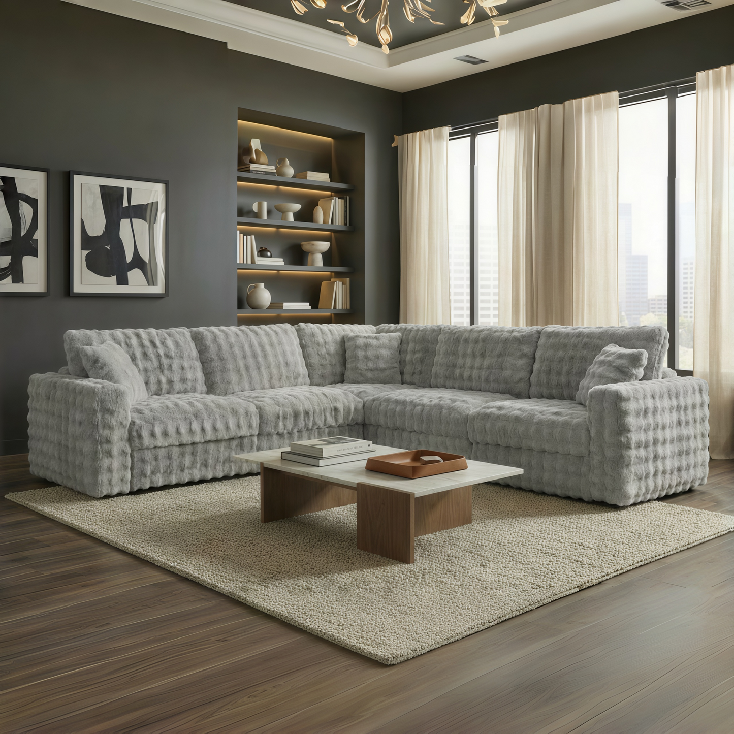 Mckenn Gray Sectional Sofa