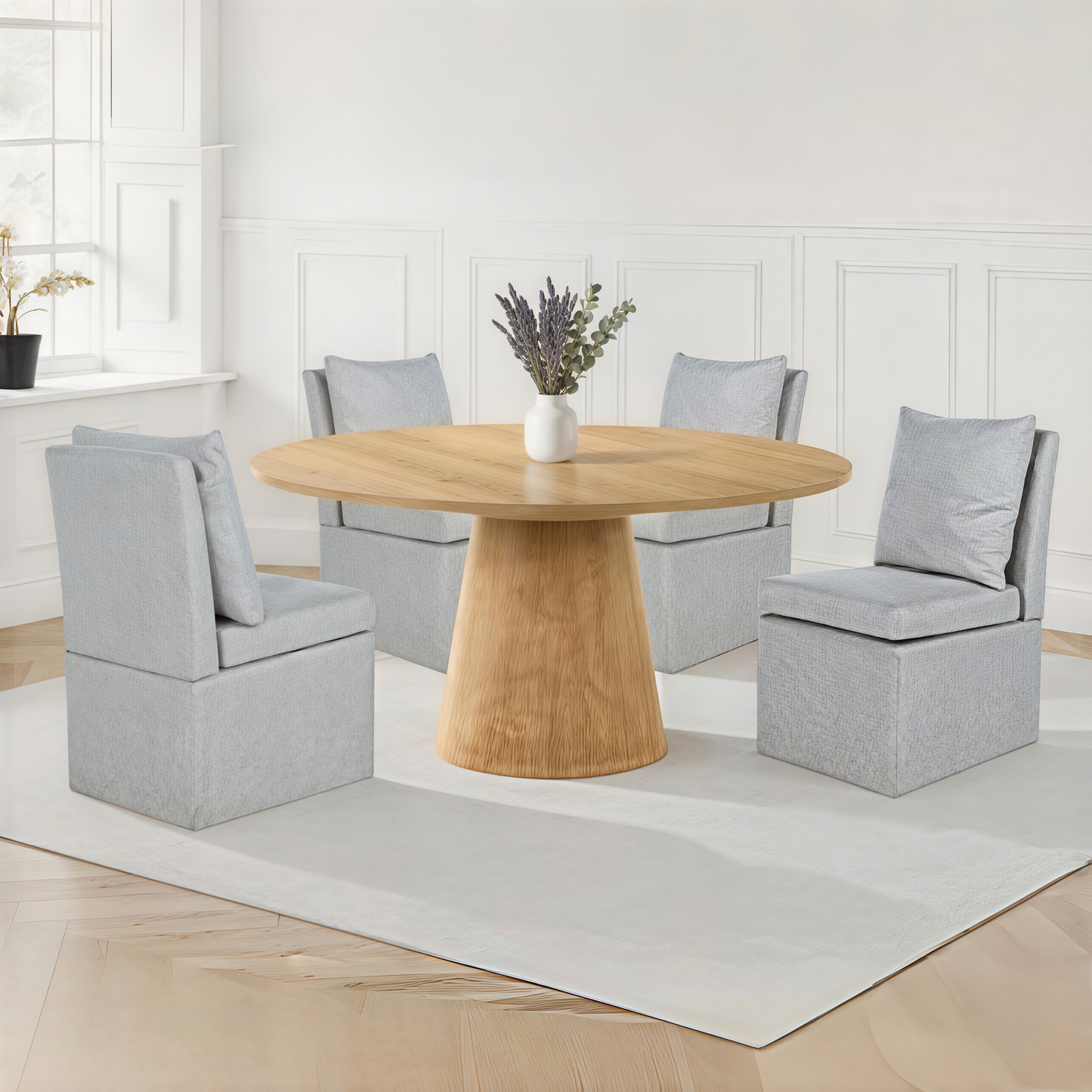 Tottenhem Side Chair with Casters