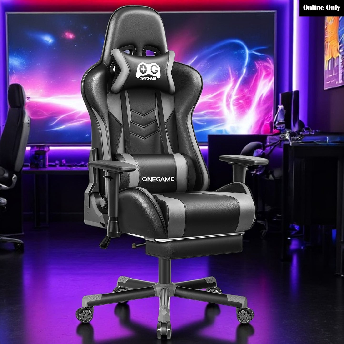 Reclining PU Leather Gaming Chair