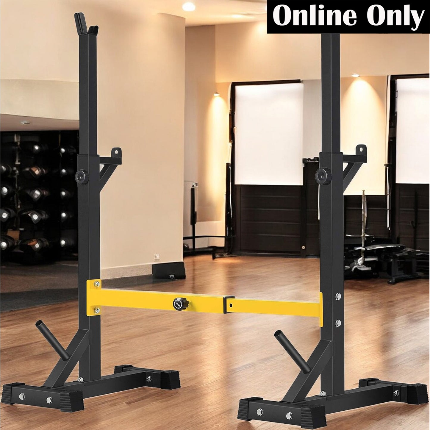 Heavy Duty Adjustable Squat Rack Stand