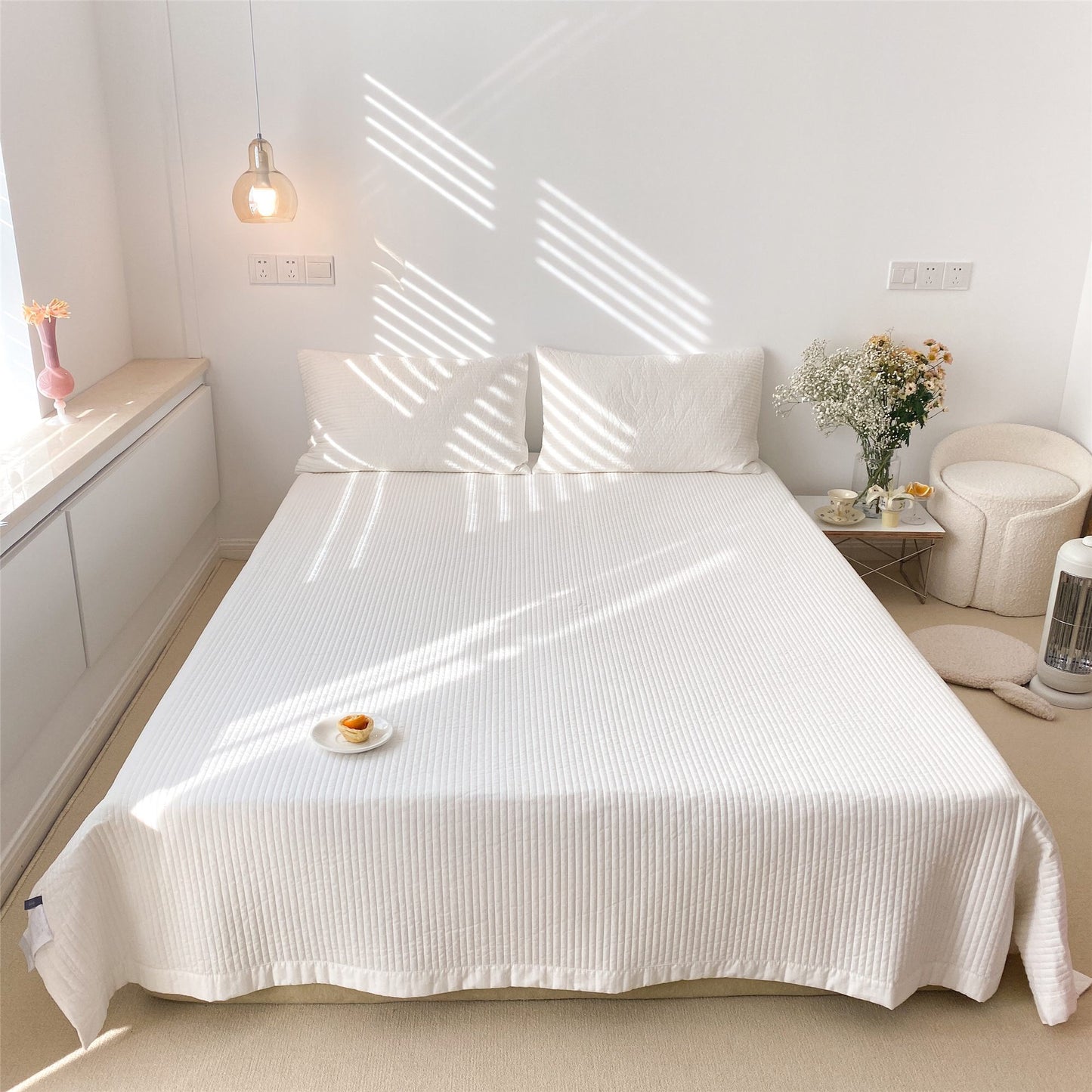 Solid Color 3-Piece Bedspread Set - Futu With . . .