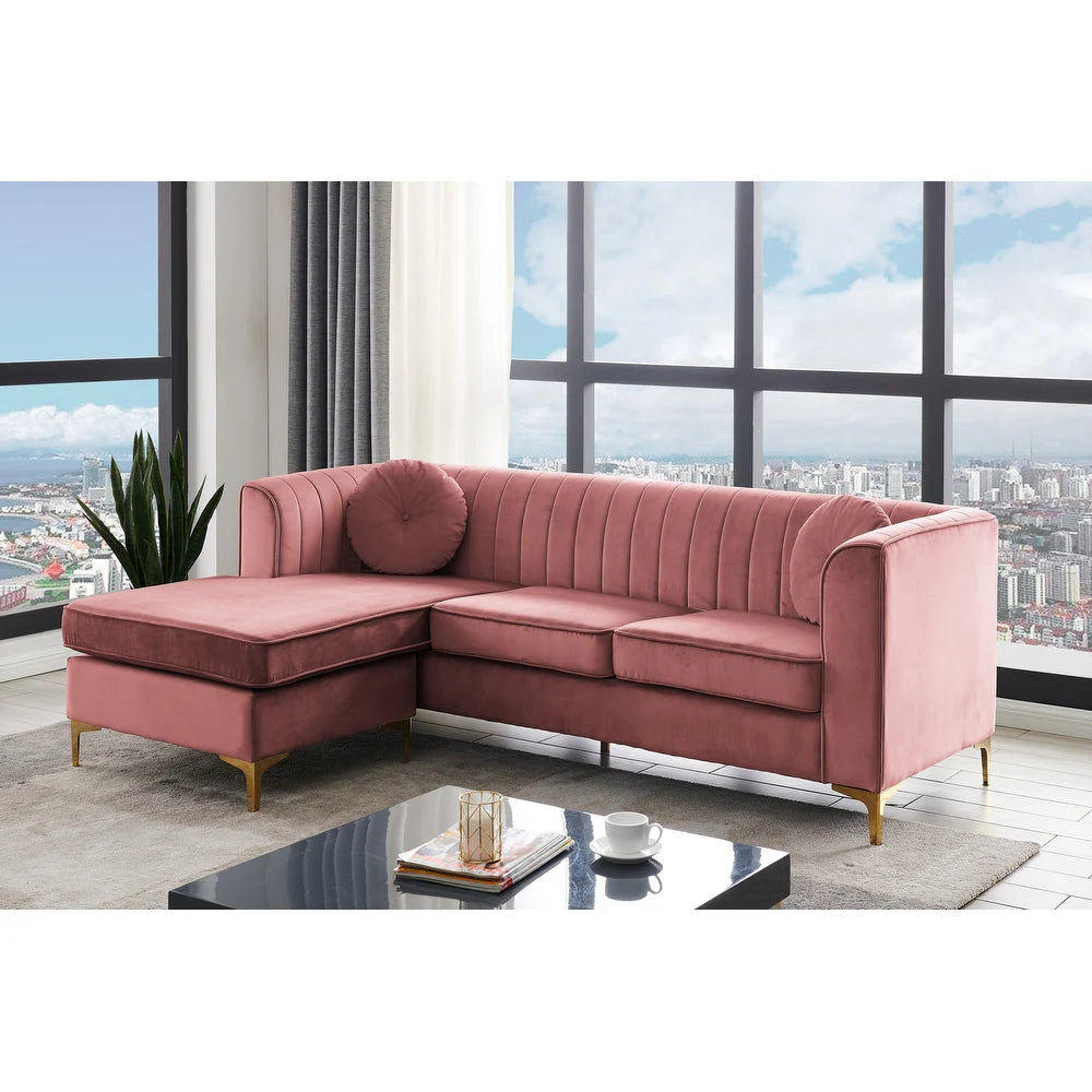 Britannia Velvet Modular Sectional Sofa - Futu With . . .