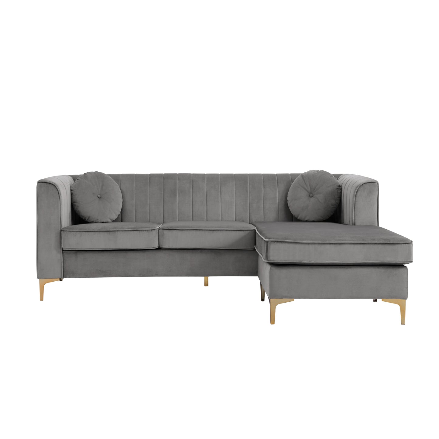 Britannia Velvet Modular Sectional Sofa - Futu With . . .