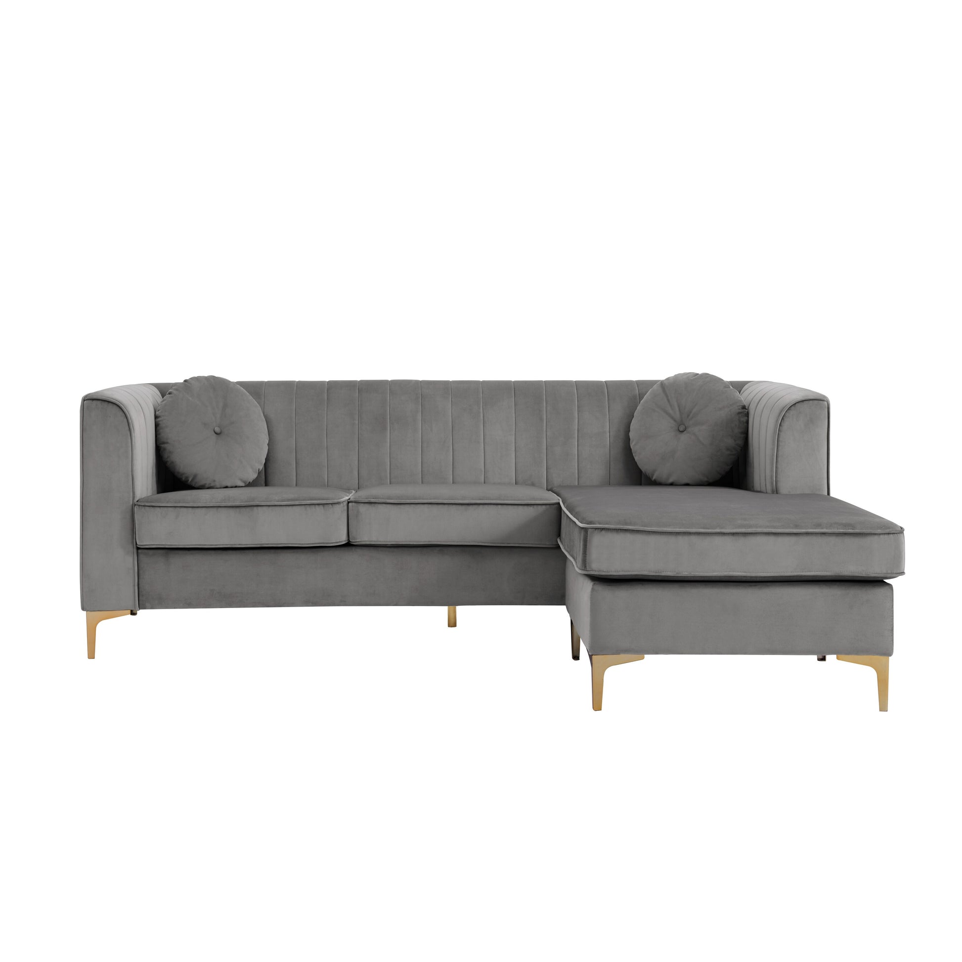Britannia Velvet Modular Sectional Sofa - Futu With . . .