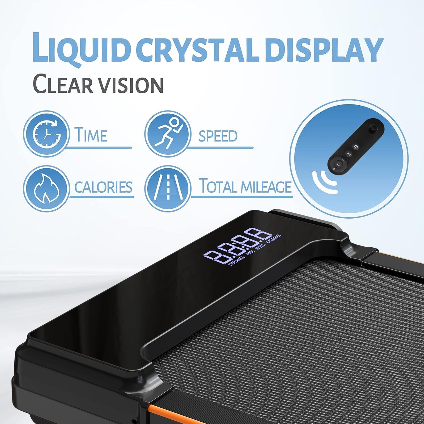 Portable Under Desk Treadmill with Remote Control