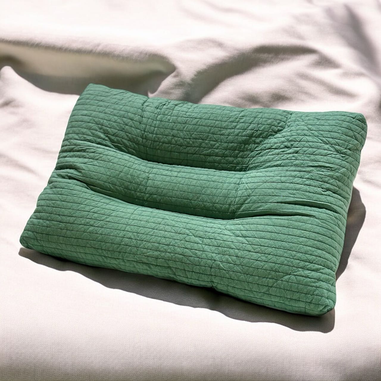 Cotton Fabric Quilted Pillow - Futu With . . .